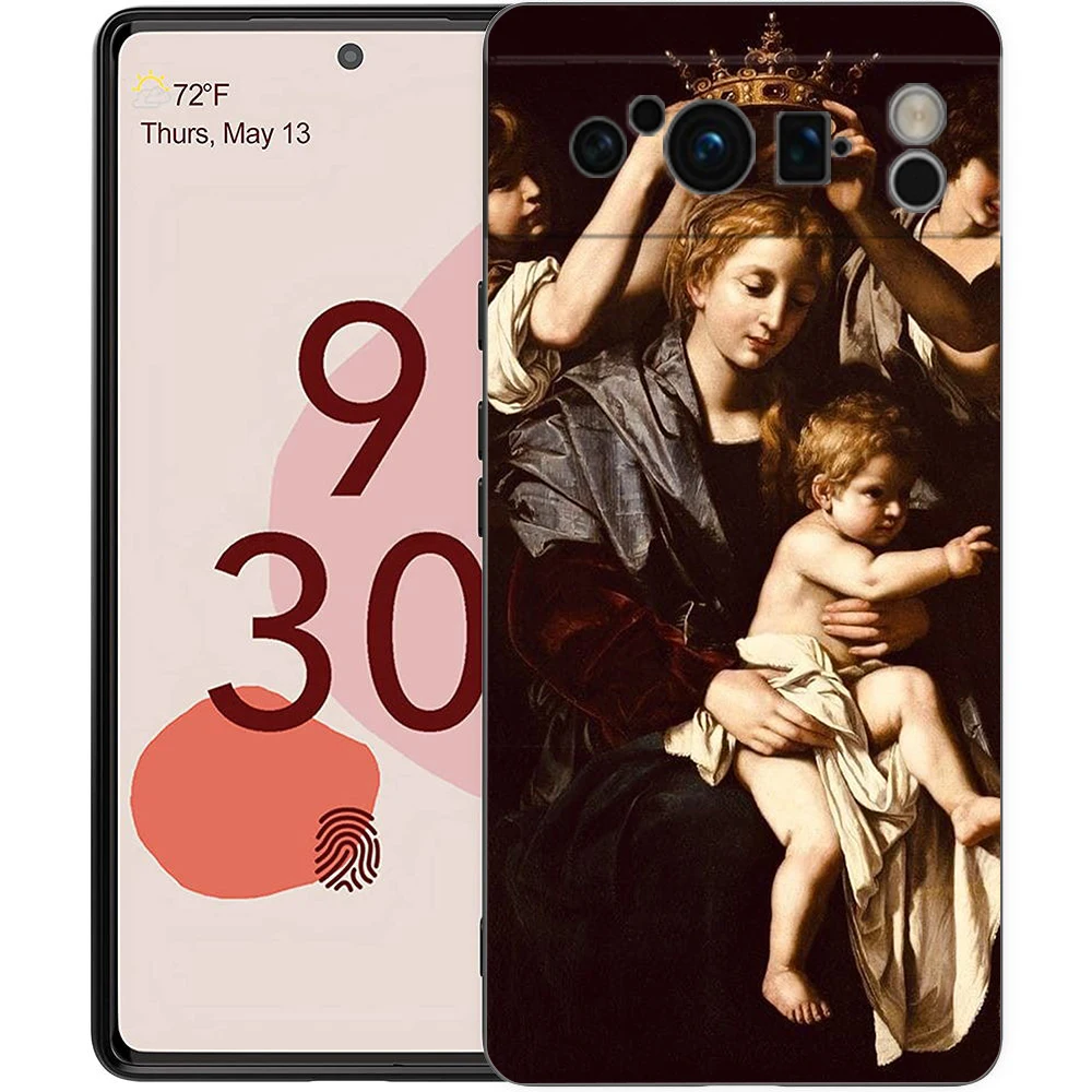 Renaissance Art Painting Black Phone Case - Soft Shell Cover