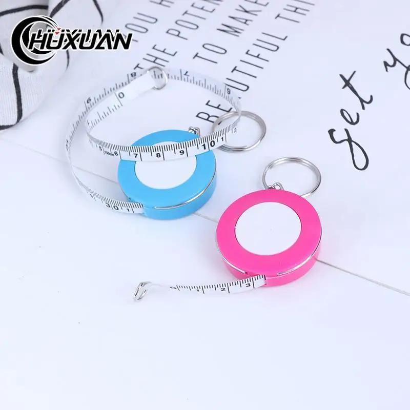 

Candy Color Keychain 1.5m Retractable Ruler Centimeter/Inch Tape Measure Mini Ruler Cute Design Great for Travel Camping