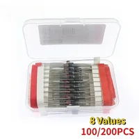 100/200pcs Switching Diode Fast Switching Schottky Diode Kit 1N4007 1N4148 1N5408 1N5819 1N5822 1N4001 1N4004 1N5404 FR107 FR207