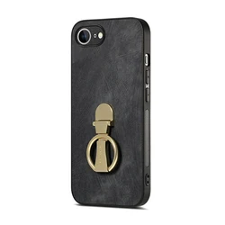 Ring Design Case with Built - in 360° Rotatable Finger Ring - Protective Phone Cover - Note 11 Pro Plus (Black)