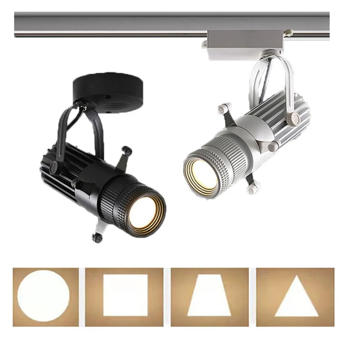 20WGraphicsCutLight5W10W15WLEDtrackSpotlightsAdjustable
