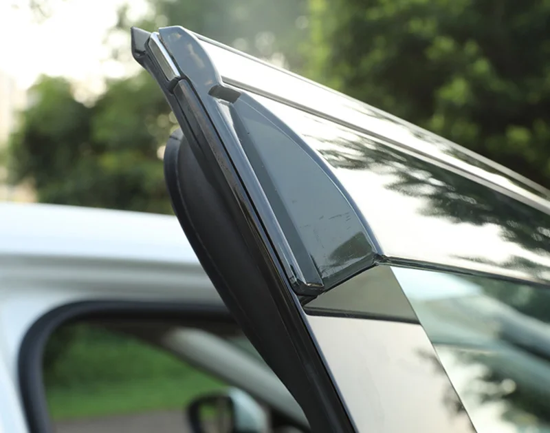 Exterior Visor Vent Shades Window Sun Rain Guard Deflector 4pcs For Nissan X-Trail Rogue (T33)