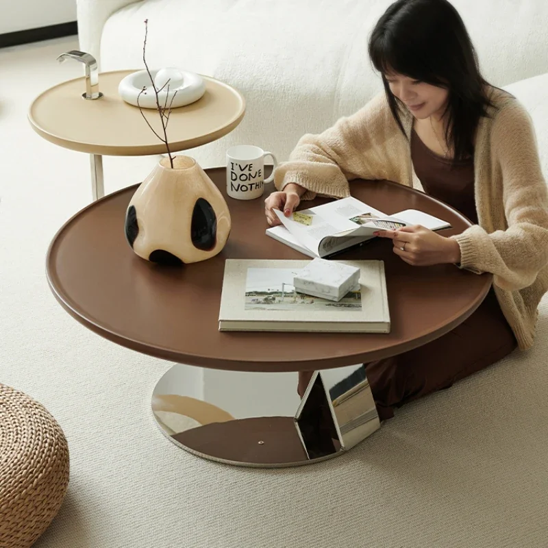 

Coffee Stainless Steel Living Room Home Original Designer Private Design Sense Combined Tea Table