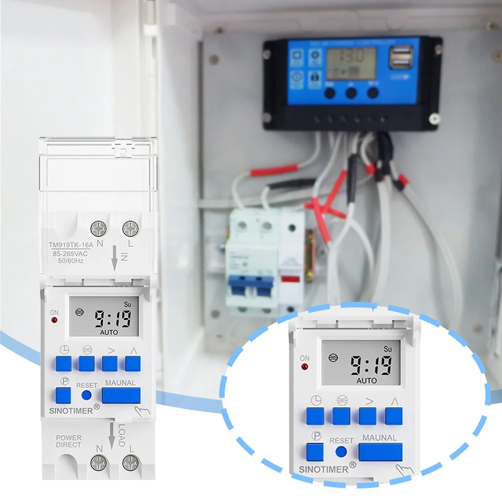 광범위 전압 AC 85-265V 천문 시간 스위치 16A 30A 디지털 천문 타이머 ..