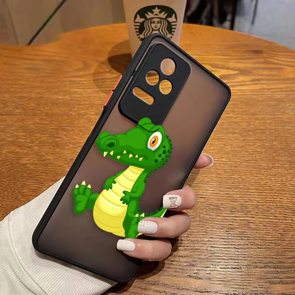 thumbnail image 1 of Funda mate para Redmi A1 K50 K40 GAMING K30 K20 10X 10C 10 9C 9T 9A 9 8 7 PRO 4G 5G Funda Coque Shell lindo cocodrilo de dibujos animados, 1 of 5