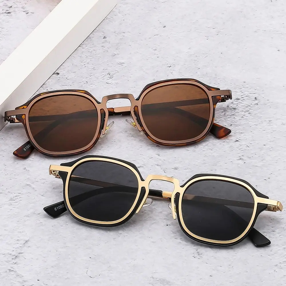 

UV400 Protection Small Square Sunglasses Fashion Y2K Metal Frame Driving Sun Glasses Eyewear for Women & Men