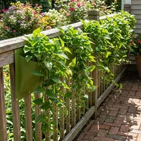 36 Pockets Vertical Strawberry Grow Planter Wall Hanging Flower Pot Bags Felt Garden Balcony Pouch for Railing Balcony Fence 3