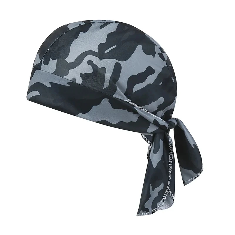 Camouflage Bandana Headscarf Head Man Pirate Hat Cycling Hood Sun Protection Sports Breathable Printed