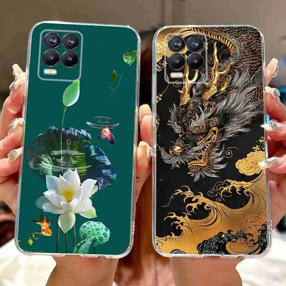 Floral Print Soft Silicone TPU Phone Case - Elegant Protective Cover