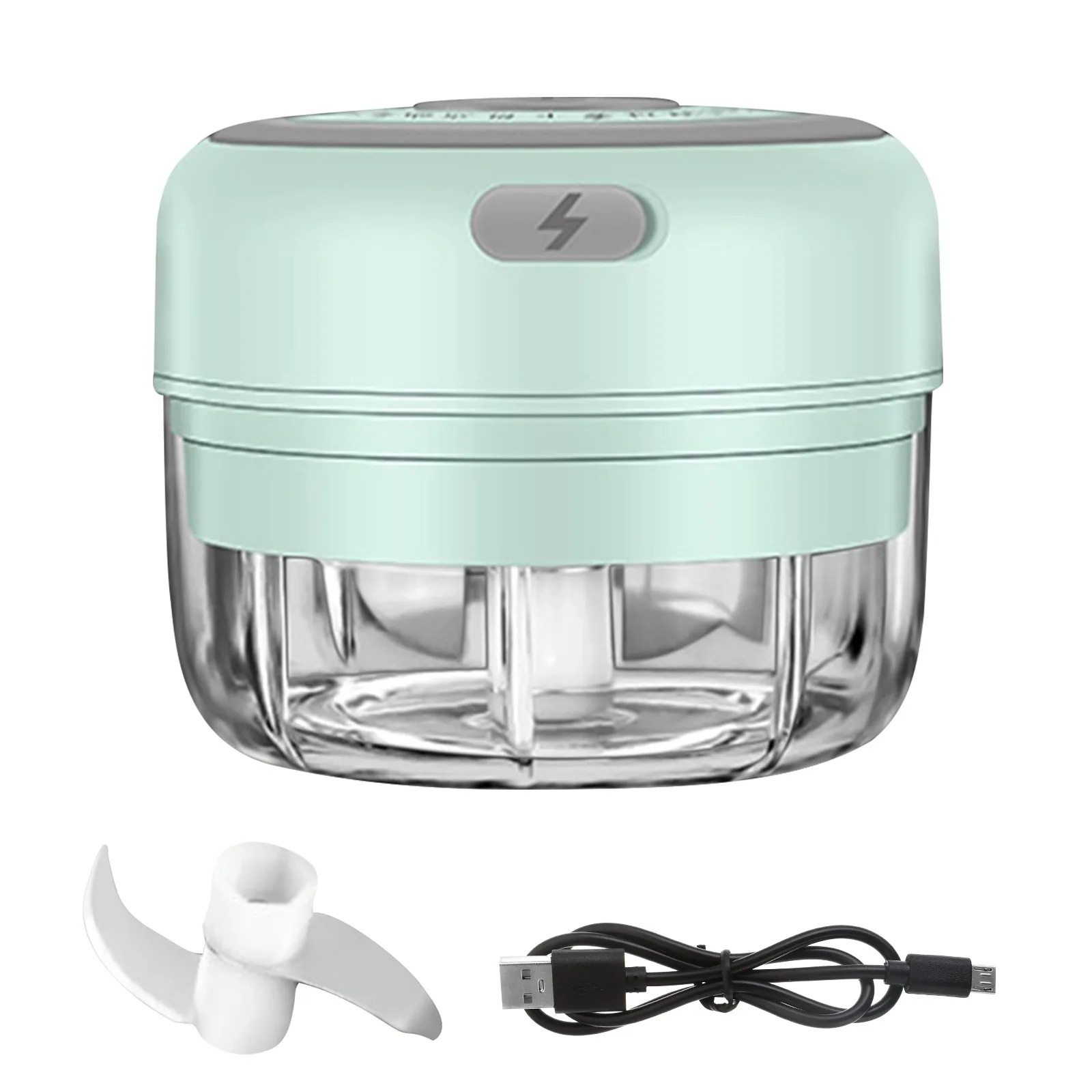 Trixy®️ 4 in 1 Electric Vegetable Chopper - Grey Technologies