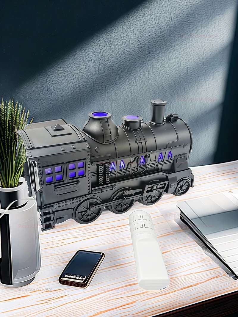 Description Picture 6 of itemTrain Model Air Humidifier With Remote Control Smoke Ring Spray Purifies Air Home Office Decor Gift Aroma Difusor Atomizer