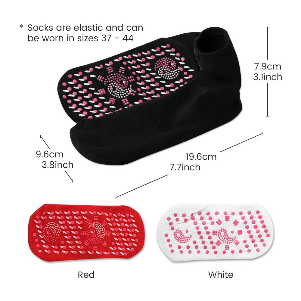 Self-Heated Socks Magnetic Socks Tourmaline Magnetic Therapy Breathable Foot Massager Massage Tool Warm Health Care Unisex