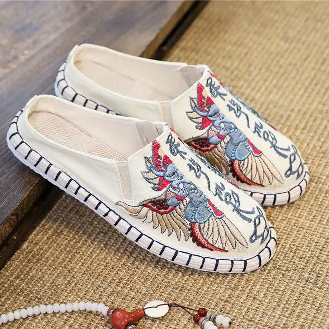 Summer Vintage Kungfu Shoes ethnic style Chinese Traditional Shoes Wushu Tai Chi Old Peking Martial Art Sneaker