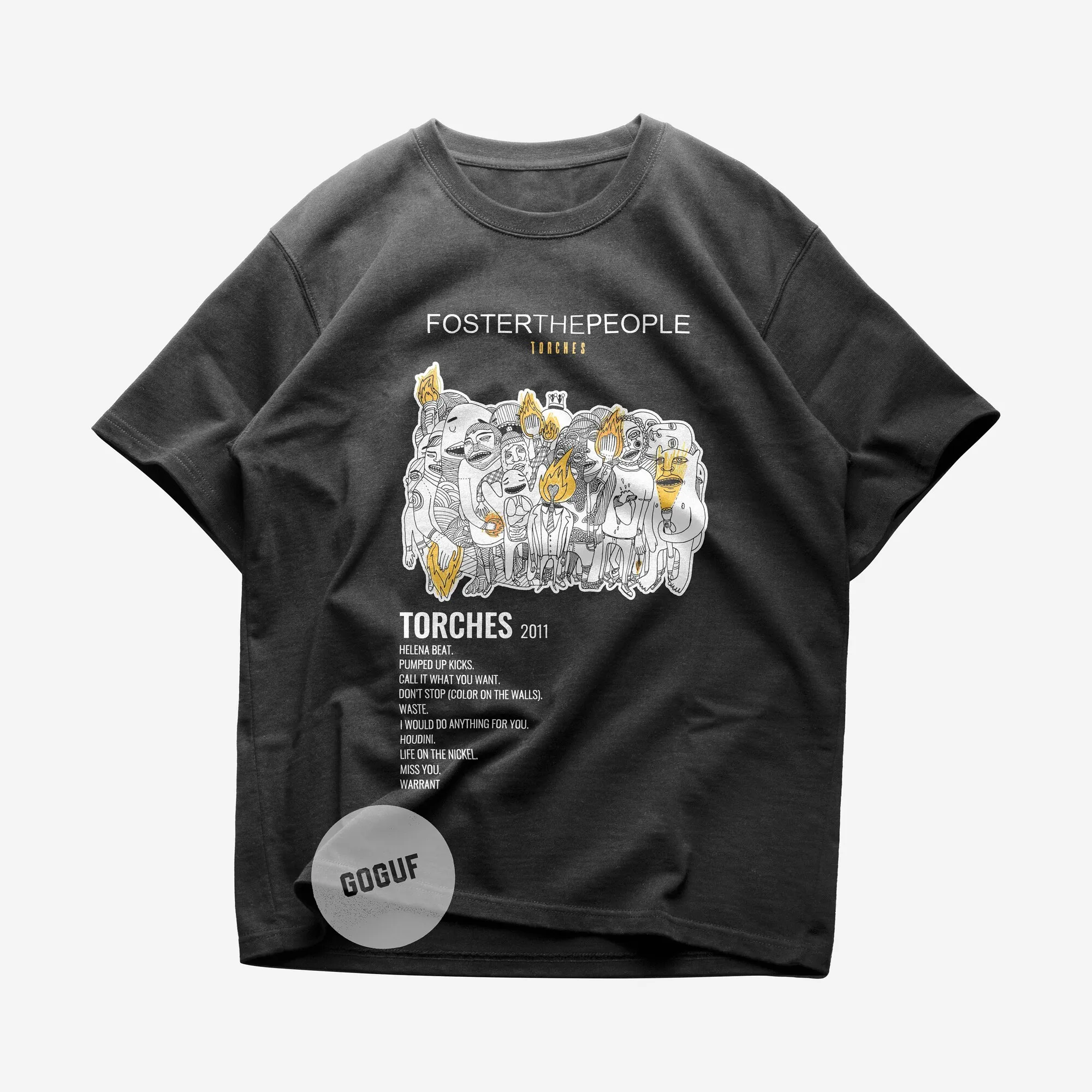 Толстая хлопковая Футболка с альбомом фонариков Фостера людей