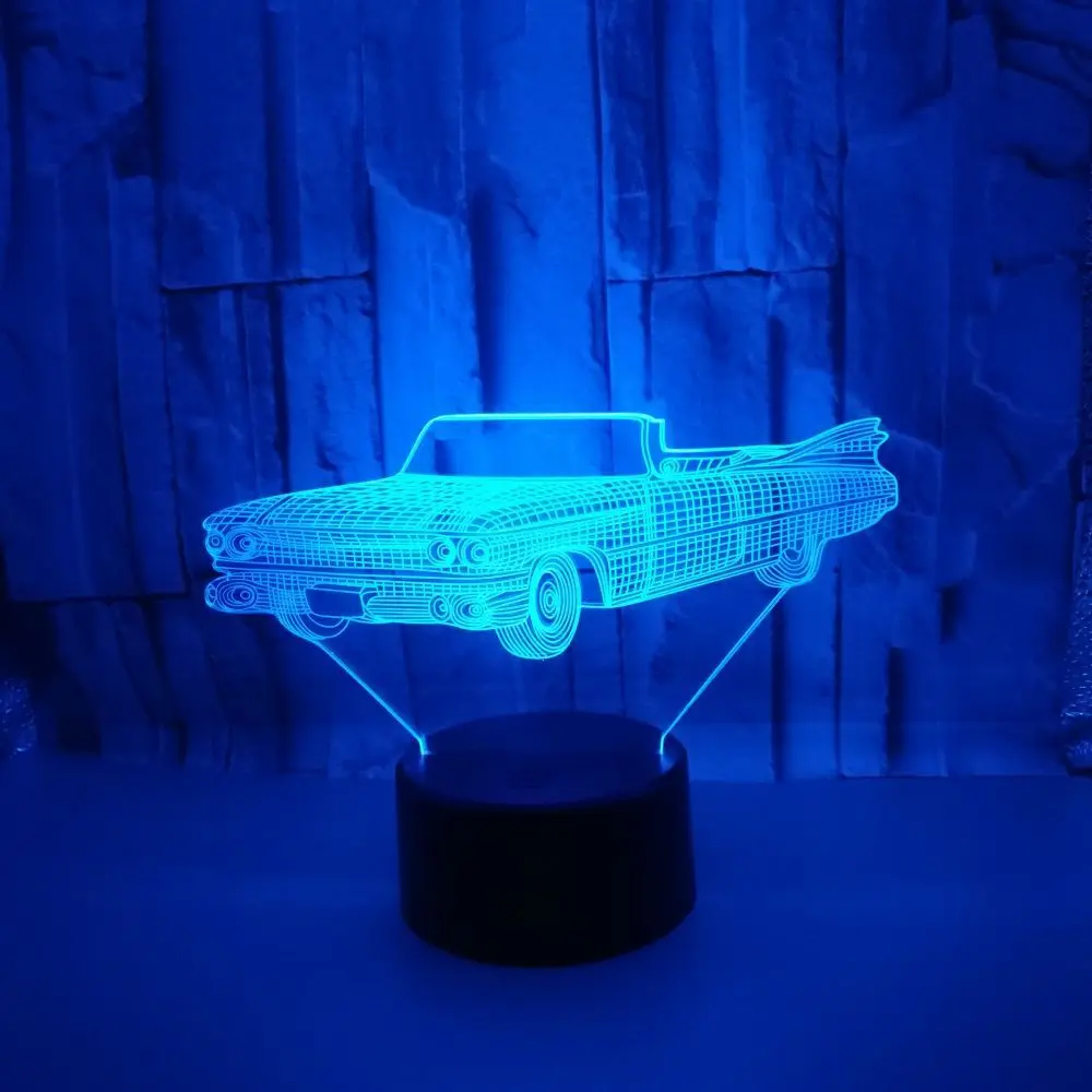 

Brilliant Creative Gift 3d Car Night Desk Lamp Sports Car Usb 3d Visual Table Lamp Children's Room Decoration 3d Night Light