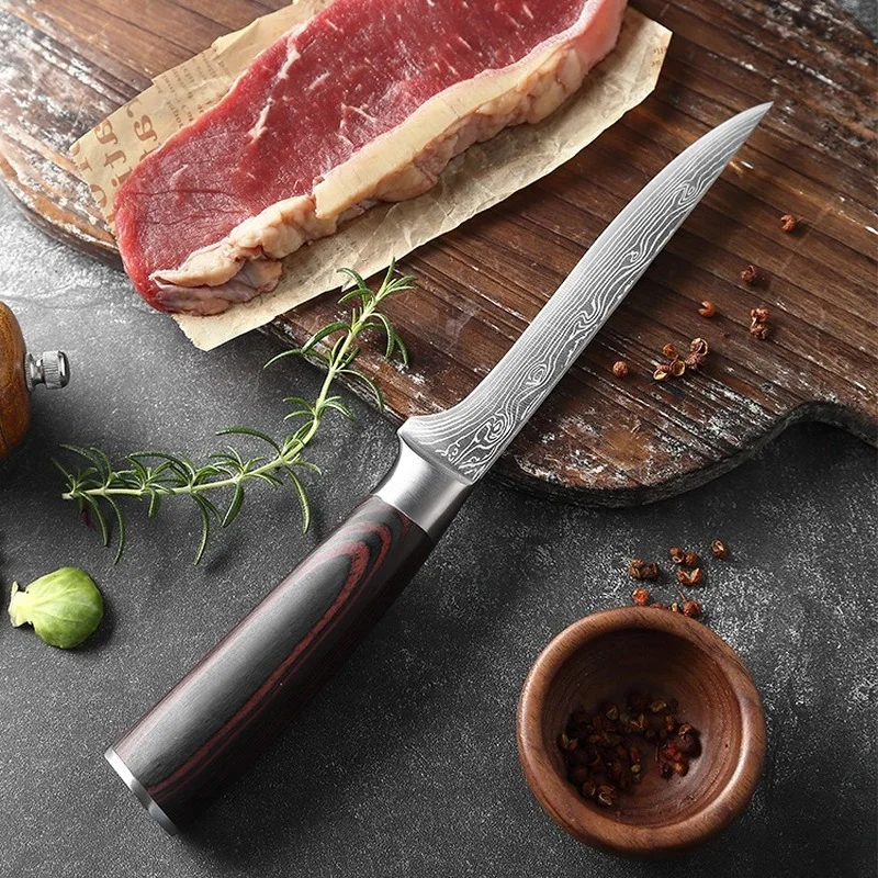 

Stainless Steel Kitchen Knife Boning Knife 5Cr15 Utility Sharp Chef Knife Cooking Knives Fish Knife Steak Knife For Kitchen