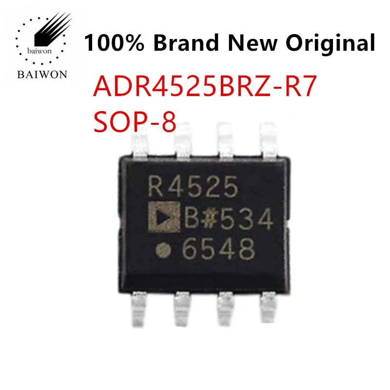 

Imported Genuine ADR4525BRZ-R7 SMT SOP-8 Acreen Printed R4525 Voltage Reference Chip