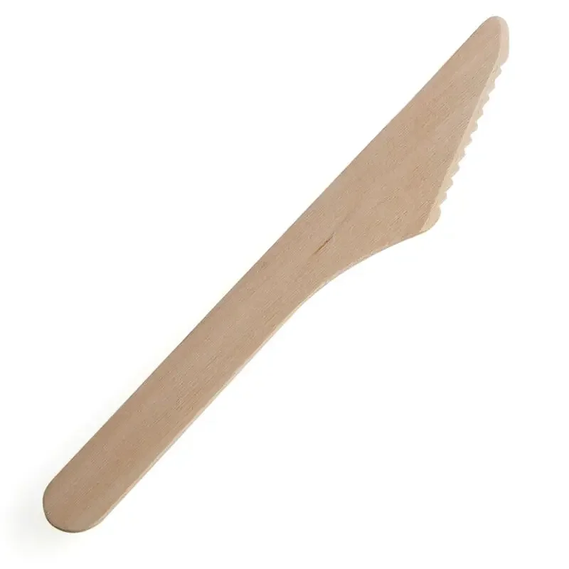 25/100 pcs Disposable wood wooden utensils rustic wedding party party tableware set shower cutlery
