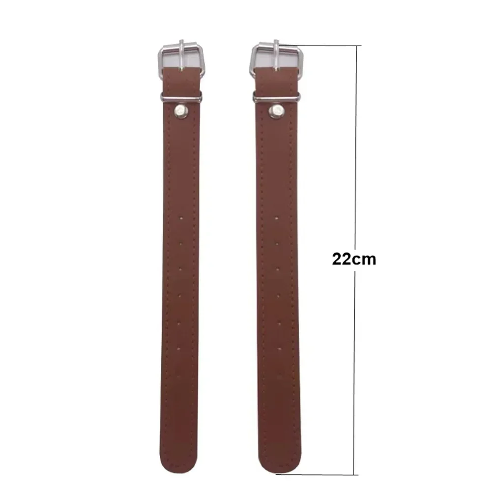 2PCS Removable Imitation Rattan Bicycle Basket With Leather Straps Bicycle Imitation Wicker Basket Waterproofing Cycling Parts