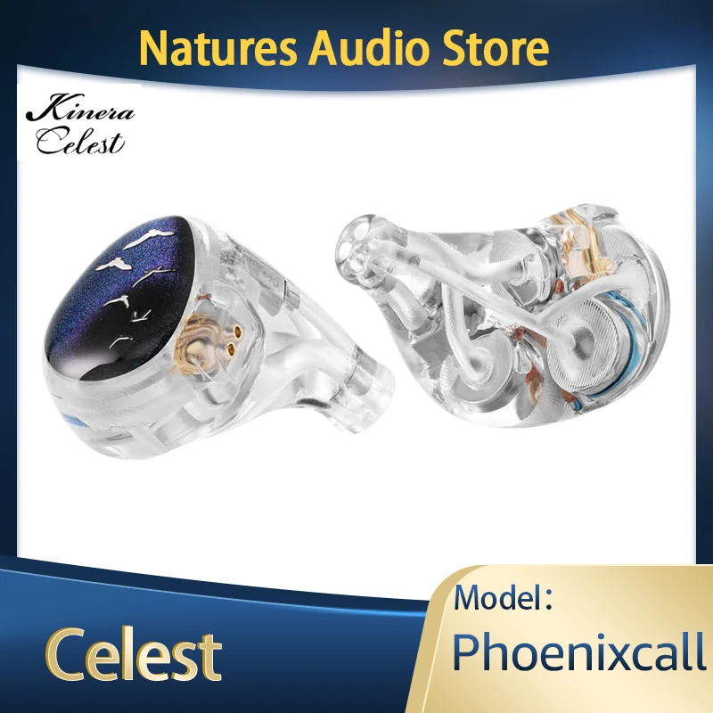 

Наушники-вкладыши Kinera Celest Phoenixcall, 1DD + 2BA + 2 плоских панели, гибридные драйверы, наушники IEMs 0,78, 2-контактный кабель