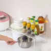 Adjustable Kitchen Storage Rack Cupboard Storage Shelf Wardrobe Shoe Saving Space Organizer Racks 2