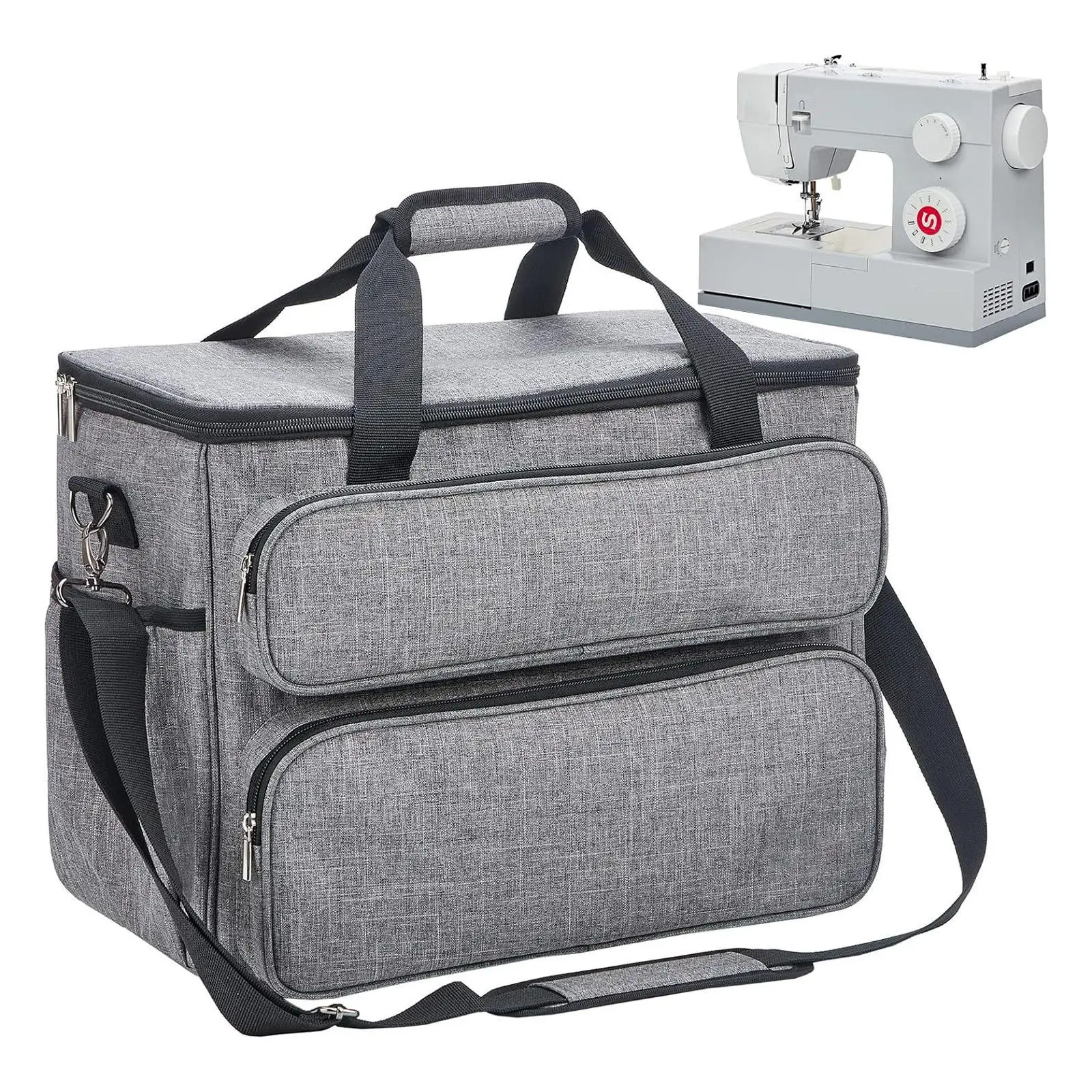 Tote Bag for Sewing Machines And Accessories with Storage Pockets