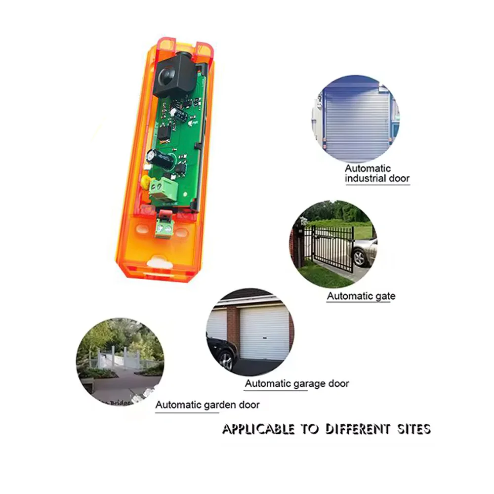 Fotocellula 15M 12-24VAC/DC Sensore Sensore Fotoelettrico Rivelatore per Cancello Automatico Porta del Garage Sicurezza Domestica - immagine 6