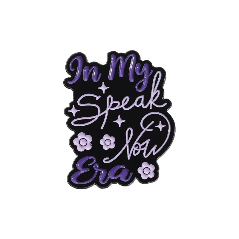 thumbnail image 1 of Pines de esmalte con letras en inglés creativas de dibujos animados, ropa de moda versátil, insignia para sombrero, broche decorativo, regalo de joyería para fanáticos de los cantantes, 1 of 5