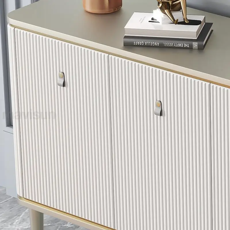 Light Luxury Kitchen Cabinets With Rounded Edges Sofa Solid Wood Furniture Large Villa American Style Sideboard For Dining Room