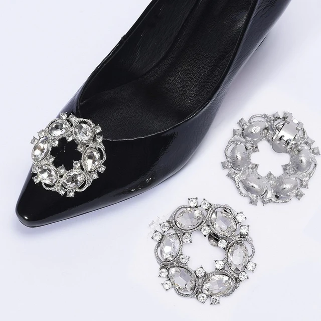 1PC Shoe Clip Wedding Shoes High Heel Women Bride Decoration Rhinestone  Shiny Decorative Clips Metal Shoe Buckle Shoe Accessory - AliExpress