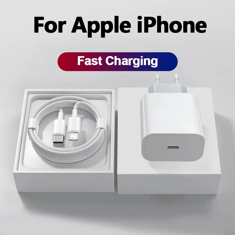 20w For Apple Original Charger For Iphone 13 11 12 14 Pro Max Mini Usb C  Cable For Iphone Xs Max Xr 8 Plus Fast Charging Charger - Mobile Phone  Chargers - AliExpress