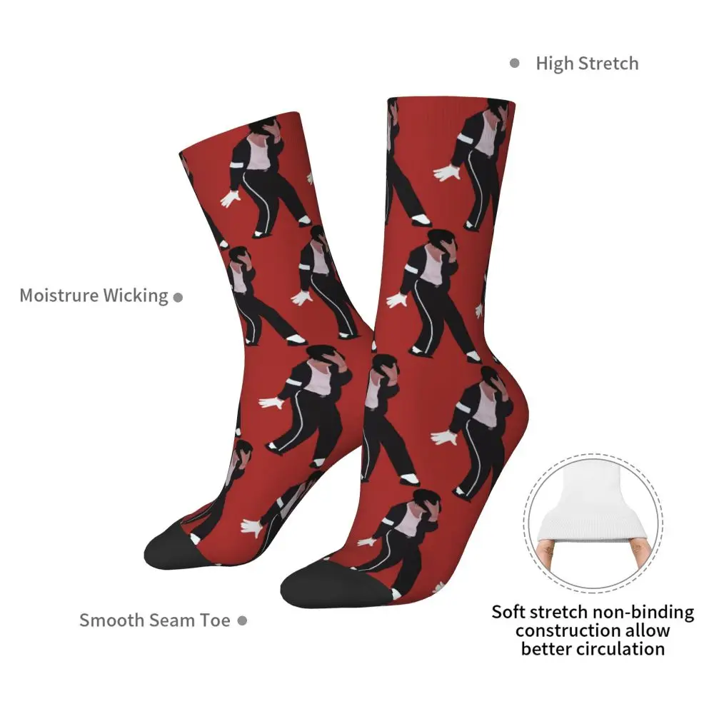 Michael 1984 Grammys Jackson Pop Art Portrait Socks Harajuku Stockings All Season Long Socks Accessories for Unisex Gifts