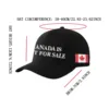 Premium Quality Red Baseball Cap Canada Is Not For Sale Embroidered Design Perfect For Outdoor Activities And Casual Wear 6