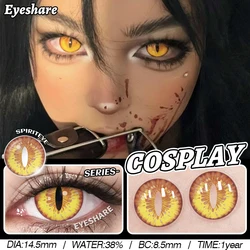 Vibrant Halloween Cosplay Contact Lenses - Red, White & Multicolored Yearly Wear (SPIRIT EYE)