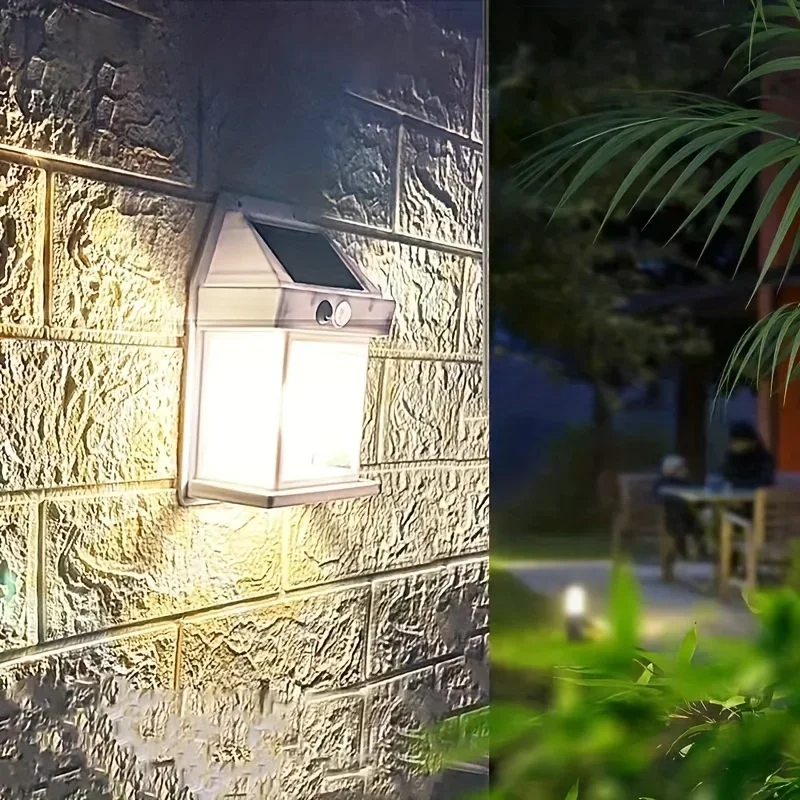 مصباح شمسي LED خارجي مستشعر