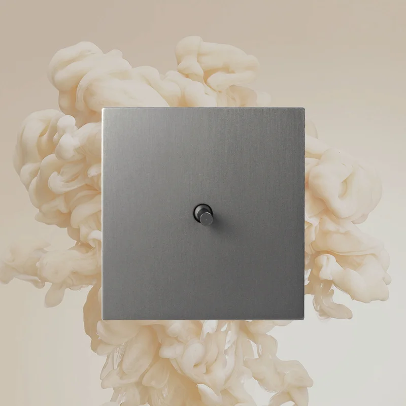 avoir wall light switch cinza aco inoxidavel 03