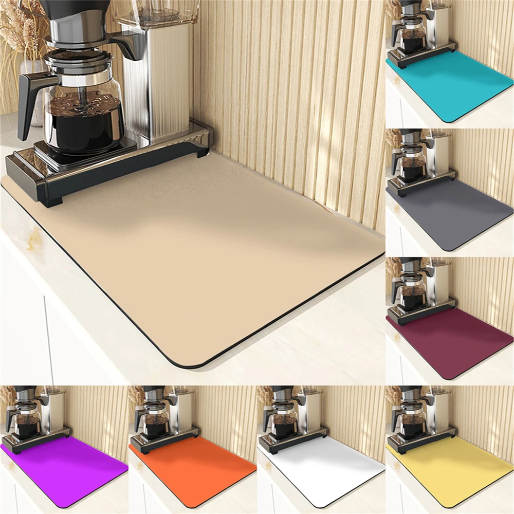 Simplicity Style Kitchen Absorbent Drying Mat For Kitchen Table Decoration & Accessories Color Pattern Tables Mats Customizable 1