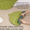 Soft Cotton Cat Bed Mat Leaf Shaped Kitten Puppy Dog Sleep Blanket Double Sided Washable Pet Floor Rug Home Comfort Pad 6