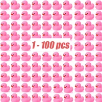 1-100pcs Mini Rubber Ducks 2.2 Inch Duck Toys Squeaky Rubber Ducks Cute Float Duckies for Little One Birthday Party 1