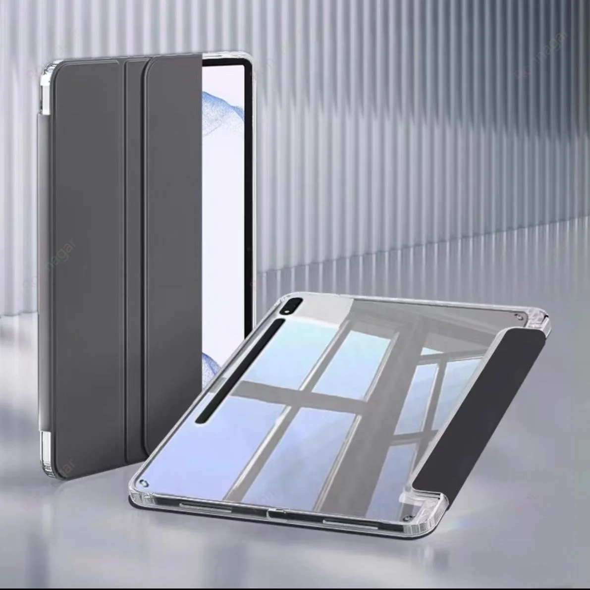 Hybrid Slim Tablet Case with S Pen Holder and Cover