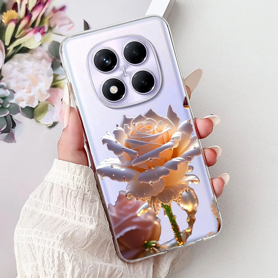 Cute Strawberry Love Heart Soft Silicone Clear Phone Case Cover