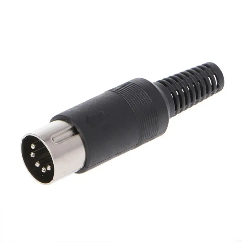 Universal Male DIN Plug Socket Connector for Chassis Cable Mounting (Multi-Pin Options)