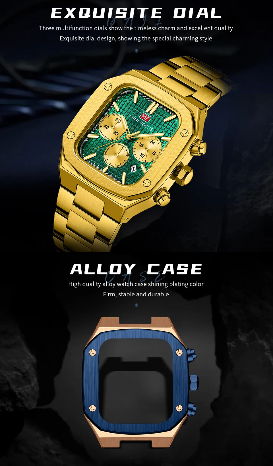 Montre à quartz MINI FOCUS pour homme étanche_voghion.com