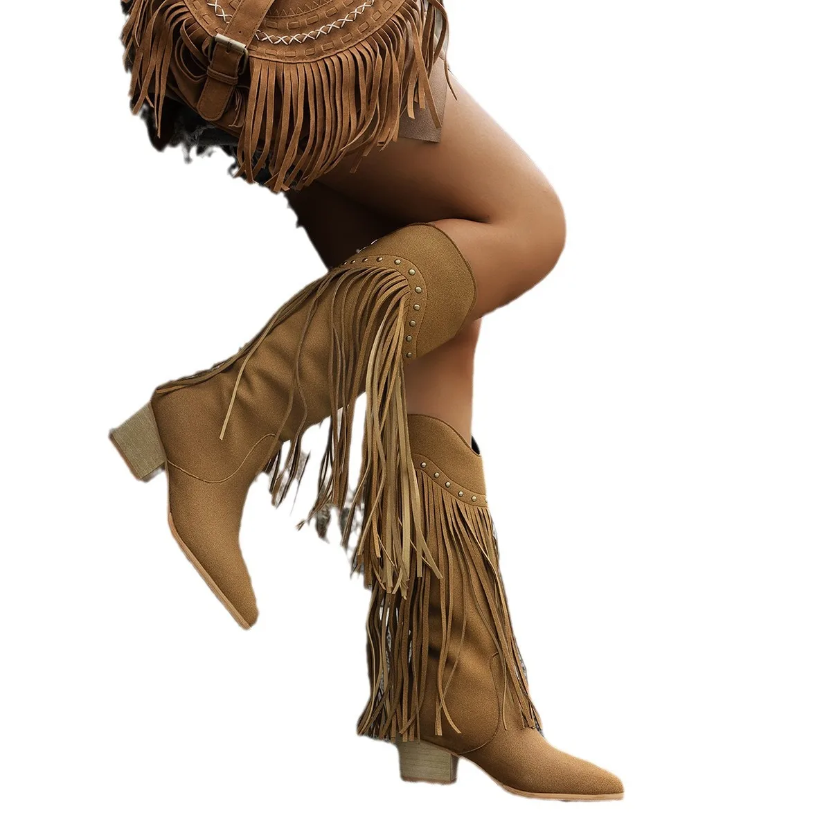 Booties Boots Shoes 2025 For Women Snow Long Knee-Hign Boots Thick Soft Sole Slides Men Women Non-Slip Snow