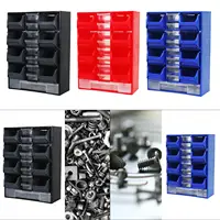 Hardware Parts Organizer Wall Mount Sturdy for Bolts Screws Nuts Small Items Screws Nails Hardware Organizer Workshops 1