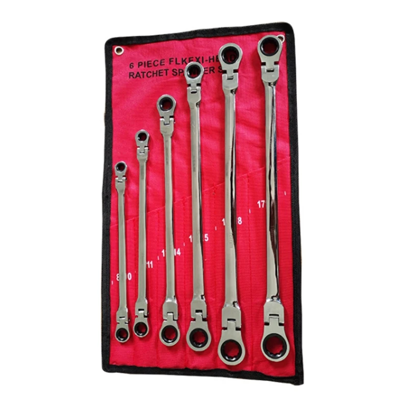 

Flexi-Head Ratchet Spanner Set-Extra Aviation Wrench Long 72 Tooth
