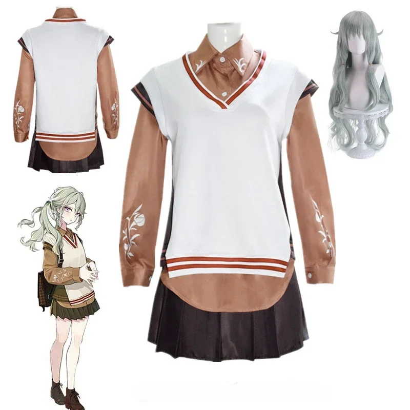 

Project Sekai Colorful Stage Feat Kusanagi Nene Ootori JK Uniform Skirt Suit Anime Cosplay Costumes Daily Uniform