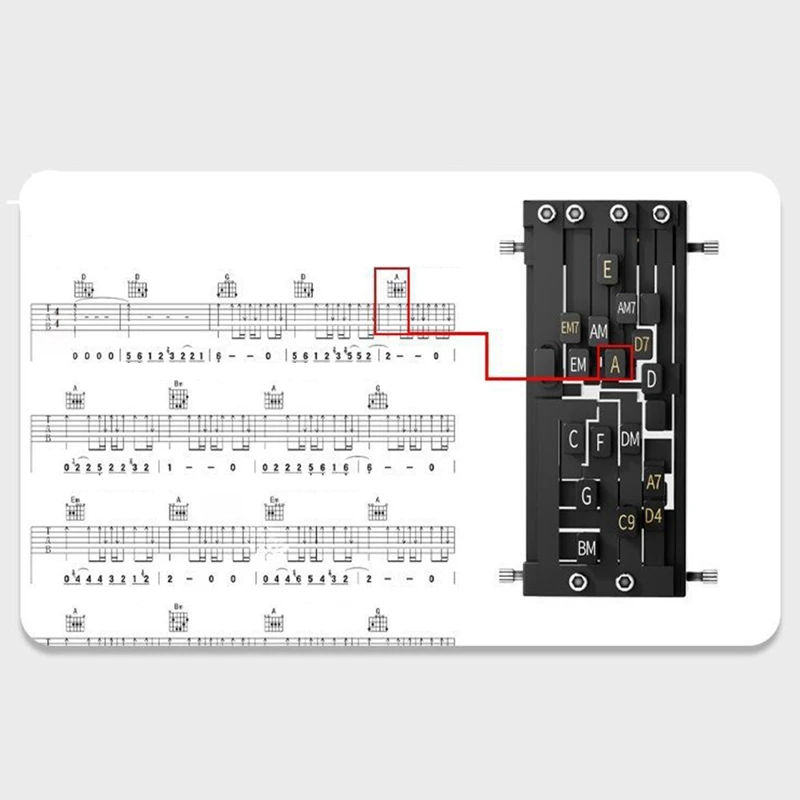 (NEW) Coustic Guitar Aid Tool Beginner Trainer Practice Tool Guitar Auxiliary Artifact Teaching Aid For Beginners