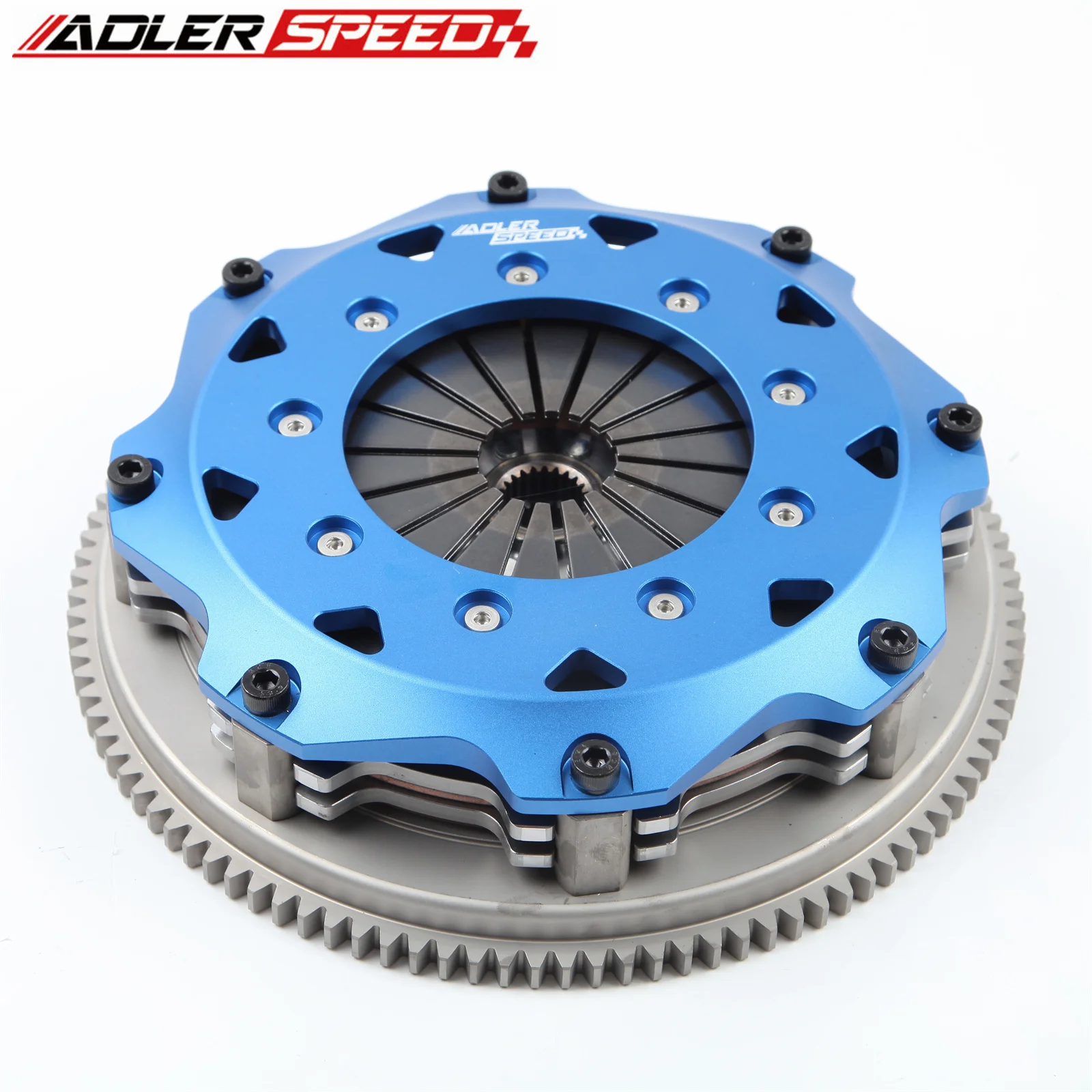 ADLERSPEED 8.5인치(215mm)/7.25인치(185mm) 레이싱 클러치 트윈 디스크 키트 (1989-1998년식 닛산 240SX 2.0L 터보 SR20DET용)