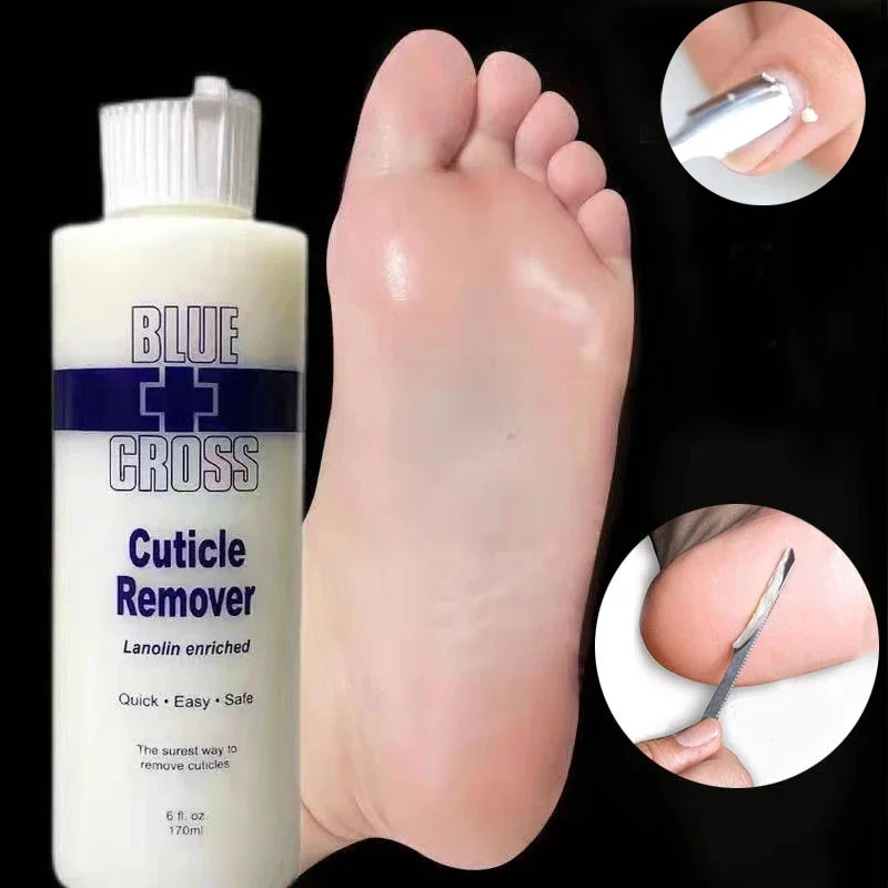 

Exfoliation Treatment Fluid Blue Cross Foot Softener Removing Dead Skin and Anti Cracking Corners Foot Scraper Pedicure Kit